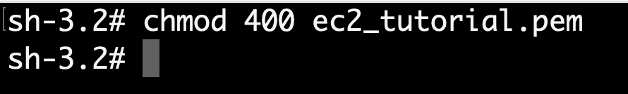 linux and macOS Troubleshooting screenshot key_file.pem” with your key and run it