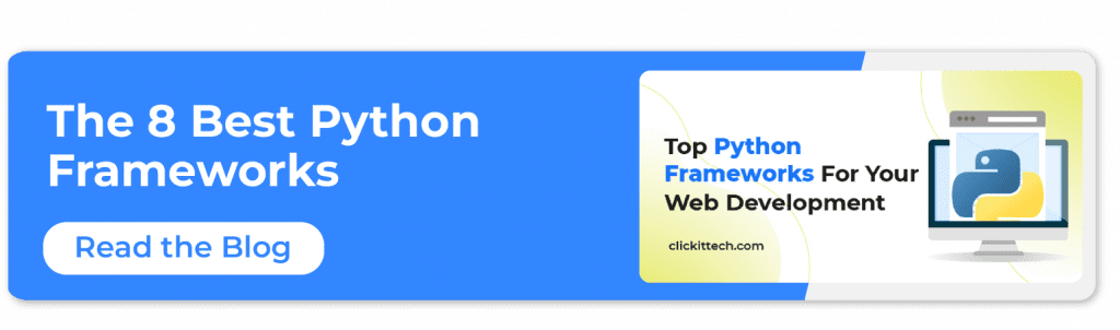 call to action for blog about the best 8 pythin frameworks 