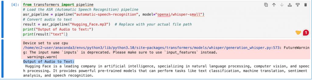 Audio to Text: Convert Speech to Text Using Hugging Face Whisper