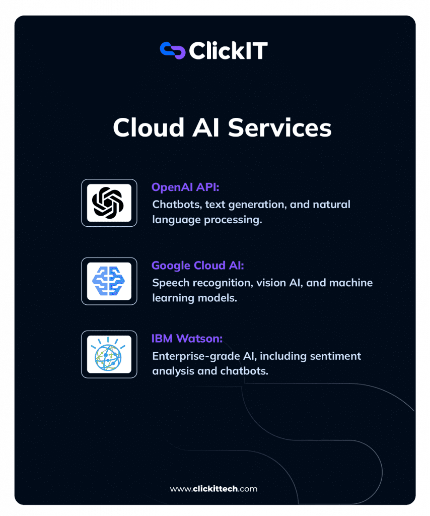 cloud ai services for react ai integration