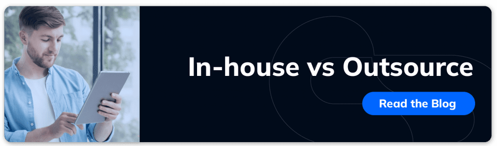 read blog in-house vs outsource by ClickIT