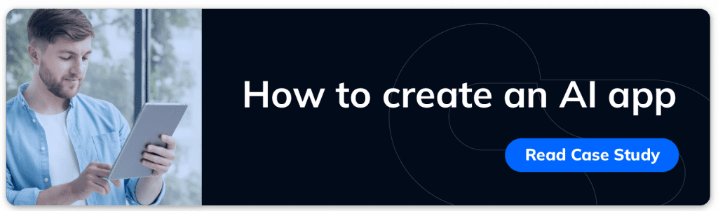 how to create an AI app blog by ClickIT