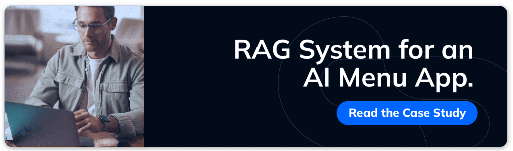 RAG system for an AI menu app, case study by ClickIT